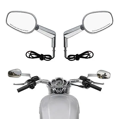 $52.99 • Buy Muscle Rear View Mirrors W/ LED Front Turn Signal Fit For Harley V ROD VRSCF