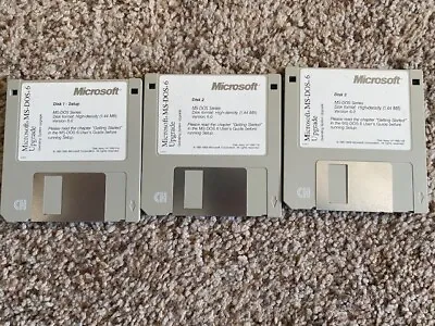 Microsoft MS-Dos 6.22 Upgrade On 3.5 . Disks Only. Requires Prior DOS Version. • $5.99