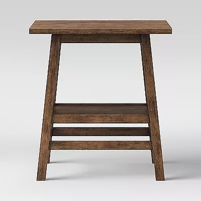 Haverhill Wood End Table Weathered Brown - Threshold • $40.99