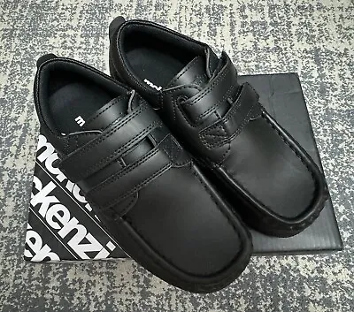 McKenzie Marino Black School Shoes Trainers BNIB Junior Size UK 1 • £22.99