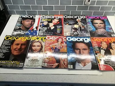 George Magazine 1999 Lot Of 9 Issues Preowned VG • $150