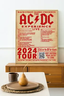 Backtreet Bands Presents The AC/DC Experience Live 2024 Tour Poster • $15.99