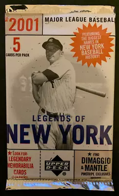 2001 Upper Deck Legends Of New York You Pick  • $0.99