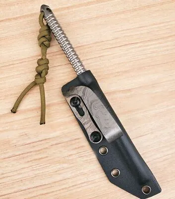 Solid Titanium Alloy Tea Knife EDC Tool   K Sheath Crowbar Multi Tools • $16.89