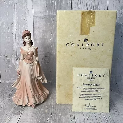 Coalport Evening Debut Figurine  Age Of Elegance  Porcelain Boxed • £20