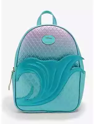 Disney Her Universe Little Mermaid Ariel Ombre Scales Mini Backpack Nwt • $45.59