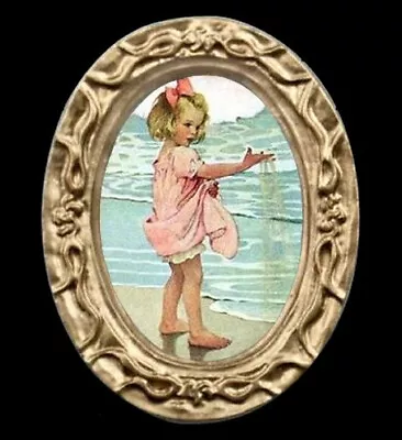 Child On The Beach Miniature Dollhouse Art Picture 7032 • $11.78