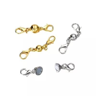 10Pcs Strong Magnetic Clasp Converter Necklace Bracelet - Easy Clasp Connector • £7.19