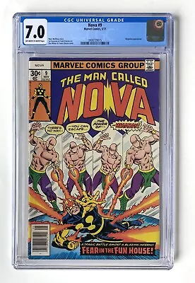 1977 The Man Called Nova #9 Vs Megaman  Marvel Comics  CGC 7.0 • $42