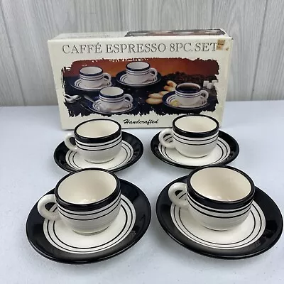 Vintage Roma Caffe Espresso Set 8 Piece Hand Crafted & Painted Made In Italy • $29.71