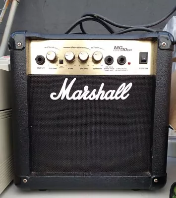 Marshall MG10CD Series Guitar Amplifier 40Watt Black TESTED WORKING • $50