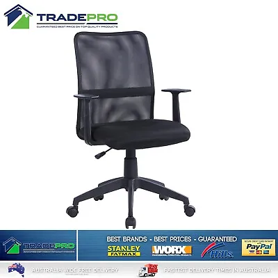 $68 • Buy Office Chair Premium Mesh Computer Foam Support Office Black Gaming Study Desk
