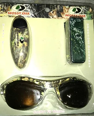 Mossy Oak Camo Sunglasses Retainer And Visor Clip Set Triple Pack Camouflage • $10.77