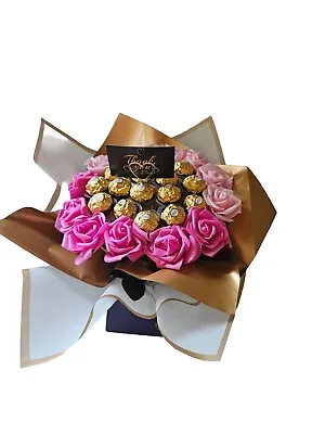 Medium Size Chocolate Ferrero Rocher Bouquet   Gift Flower Hamper Gift.  • £26.99