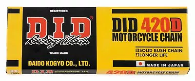 DID Standard 420 Motorcycle ATV Chain 420 X 120 Non O-Ring 420x120 W/ Masterlink • $32.99