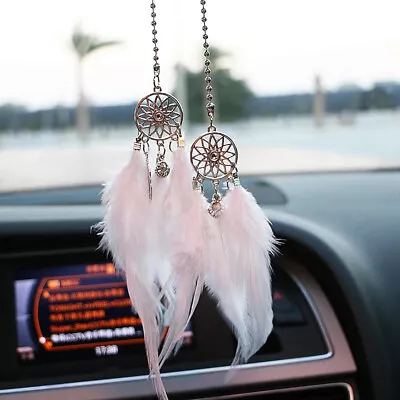 Feather Dream Catcher Car Pendant Rearview Mirror  Home Wall Ornament Wind Chime • £4.92