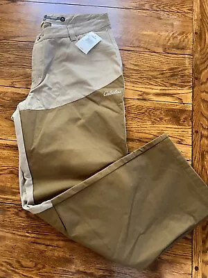 Cabelas Pants Mens 40 X 30 Tan Brown Upland Traditions 2 Tone Tan Brush Hunting • $22