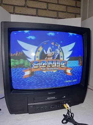 $184.99 • Buy Toshiba MV19K3C 19  CRT TV VCR Combo VHS Player Recorder HiFi Stereo Gaming