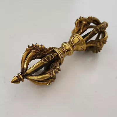$29.99 • Buy Tibetan Buddhist Dragon Heads 9 Pronged Vajra/Dorje 5.5  - Nepal