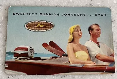 Vintage Johnson Sea-horse Outboard Motors 1957 Pocket/Wallet Ad Calendar~Boats • $14.99