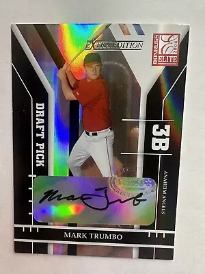 Mark Trumbo 2004 Donruss Elite Extra Edition Draft Pick Rookie RC Auto /1321 SP • $5.99