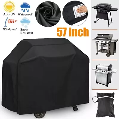 57 Inch BBQ Gas Grill Cover Barbecue Waterproof Outdoor Heavy Duty UV Protection • $16.99