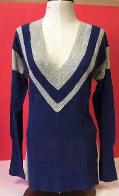 Beautiful J Crew Sweater Sample Merino Wool Deep V Ribbed Collar Cuffs Waist S • $35