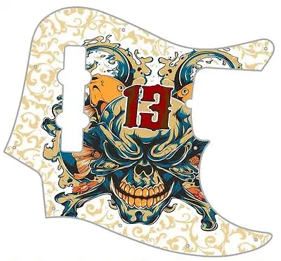 J Jazz Bass Pickguard Custom Fender Graphical Guitar Pick Guard Mean Streak 2 BG • $35.94