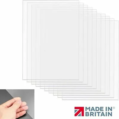 Perspex Clear Acrylic Sheet Glass Replacement Cut Sizes Plastic Sheet A1 A2 A3 • £5.05