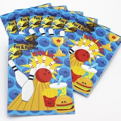 24 Ten Pin Bowling Activity Booklets A6 Party Bag Fillers Puzzle Book Made In UK • £11.50