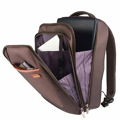 Melvin 15.6  Inch LAPTOP MacBook Notebook BACKPACK Tablet RUCKSACK Bag BROWN • £14.98