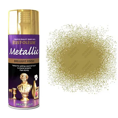 £10.99 • Buy X1 Rust-Oleum Multi-Purpose Premium Spray Paint 400ml Metallic Bright Gold