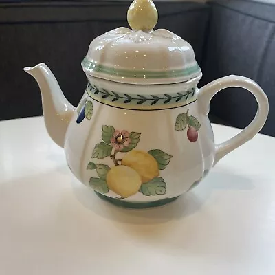 Villeroy & Boch French Garden Teapot Tea Pot Fleurence Lid Large MINT Vintage • $79.99