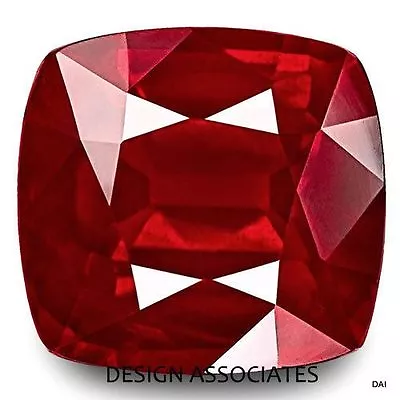 6 Mm Ruby Square Cushion Cut Earth Mined And Treated Gemstone Aaa (178984) • $21.99