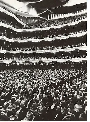 1979 Vintage Print New York Metropolitan Opera 1966 Opening Night Audience • $24.88