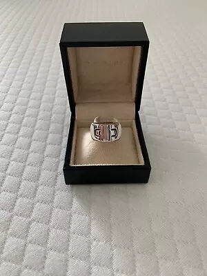 $1400 • Buy BVLGARI PARENTESI Bulgari Ring White Gold 18K Size 6.5 With BOX