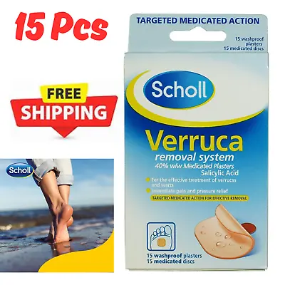 Wart Remover Freeze Plaster Scholl Verucca Easy Treatment Foot Care 15 Pcs UK • £8.10