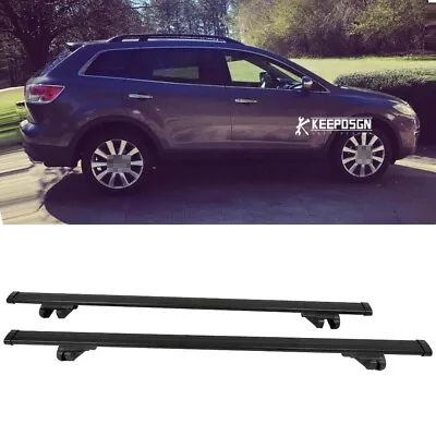 53'' Pair Car Top Cross Bar Roof Rack Luggage Carrier Aluminum For Mazda CX-9 • $139.59