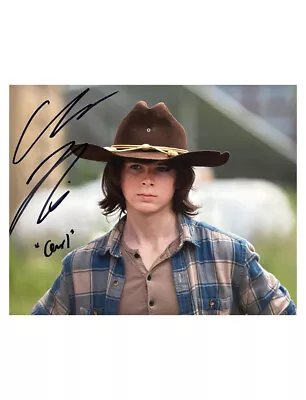 10x8  The Walking Dead Print With Character Name Signed By Chandler Riggs + COA • £50