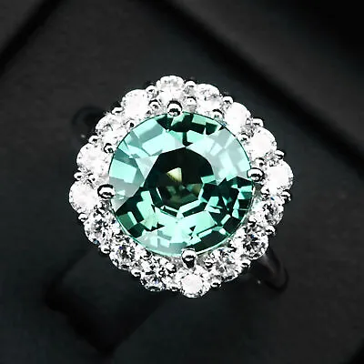 Ravishing Sapphire Green 5 CT. 925 Sterling Silver Handmade Ring Jewelry Gifts • $24.99