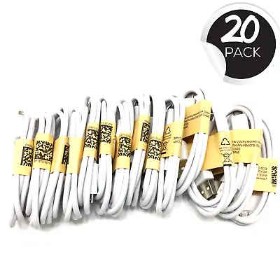 🔥 20x Lot Of Micro USB Cable Charger Cord Wholesale Bulk Android Samsung Galaxy • $25.88