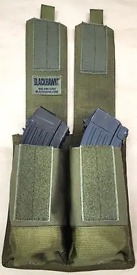 BLACKHAWK DOUBLE Mag Pouch OD Green STRIKE 37CL88OD (Holds 4 Mags) Molle Mount • $24.99