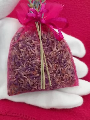 Lavender Bag Calming Wardrobe & Drawer  Fragrance Organic English Garden 8 Gms  • £3.50