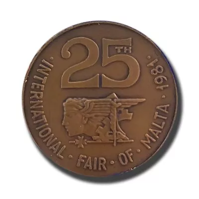 1981 Malta Medal 25th Anniversary Int Fair Of Malta • $124