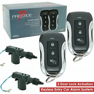 APS25Z 800FT Keyless Entry Car Alarm System + 2 Universal Door Lock Actuator • $64.99