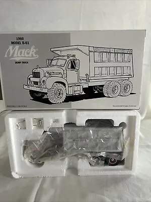 1960 Model B-61 MACK Dump Truck 1:34 Scale First Gear NIB RED/READING • $75