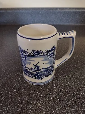 Vintage Delft Blue And White Mug • $4