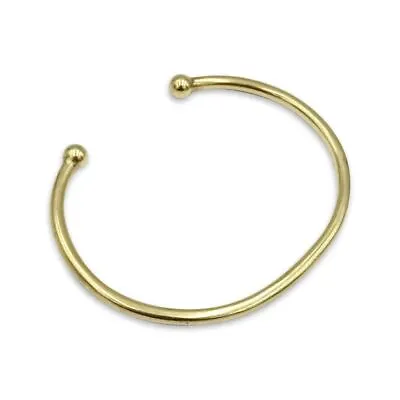 9ct Yellow Gold Open Back Torque Bangle • £660