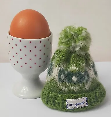 Dutch Hand Made Fair Isle Fairisle Egg Cosy With Pom Pom Easter Gift Ei-Goed • £6