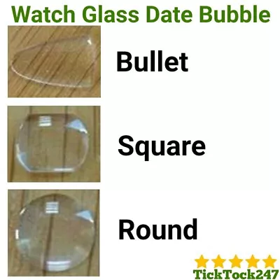 1 X Watch Bubble Magnifier Magnify Mineral Crystal Glass Date Window Lens  • $7.43